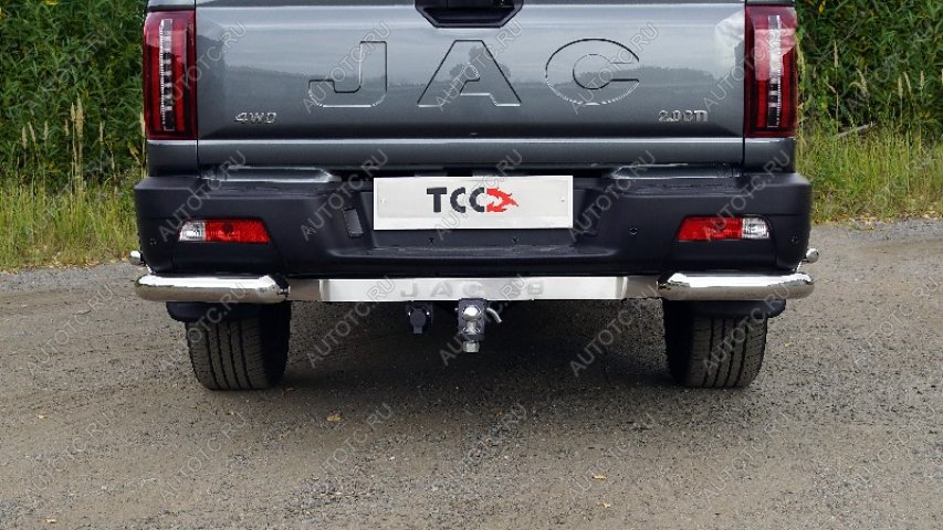 31 999 р. Фаркоп (тягово-сцепное устройство) ТСС Тюнинг  JAC T9 (2021-2025) Pickup Double Cab (оцинкованный, шар E)  с доставкой в г. Керчь