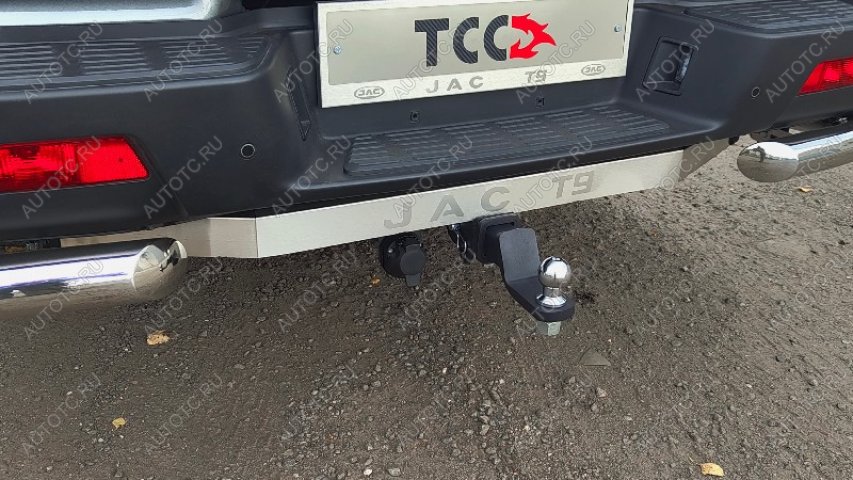 31 999 р. Фаркоп (тягово-сцепное устройство) ТСС Тюнинг  JAC T9 (2021-2025) Pickup Double Cab (шар E, нержавейка)  с доставкой в г. Керчь