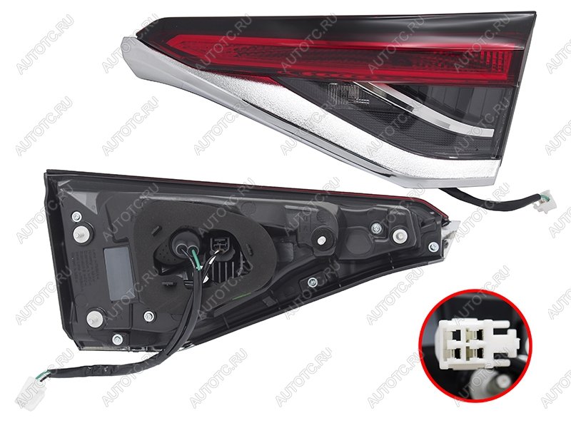 3 899 р. Правый фонарь (LED, внутренний) SAT Toyota Corolla E210 седан дорестайлинг (2018-2022)  с доставкой в г. Керчь