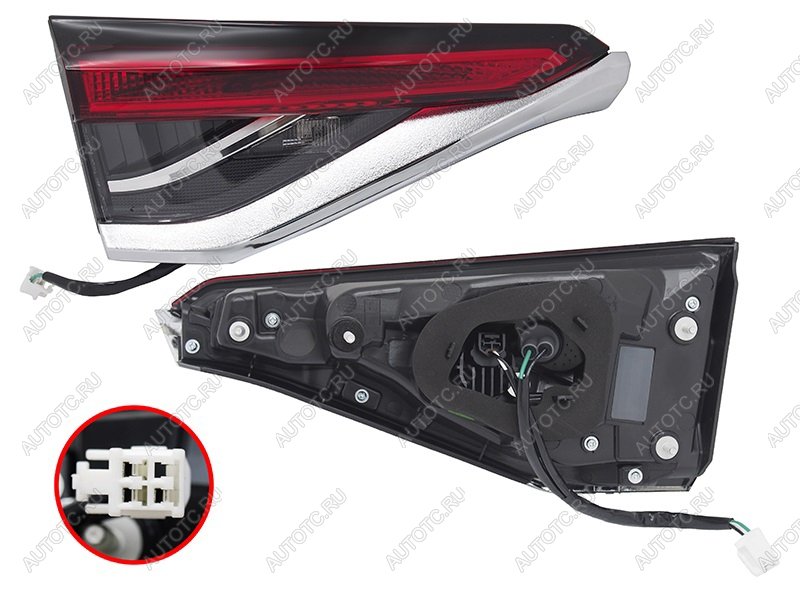 3 899 р. Левый фонарь (LED, внутренний) SAT  Toyota Corolla  E210 (2018-2022) седан дорестайлинг, универсал дорестайлинг  с доставкой в г. Керчь