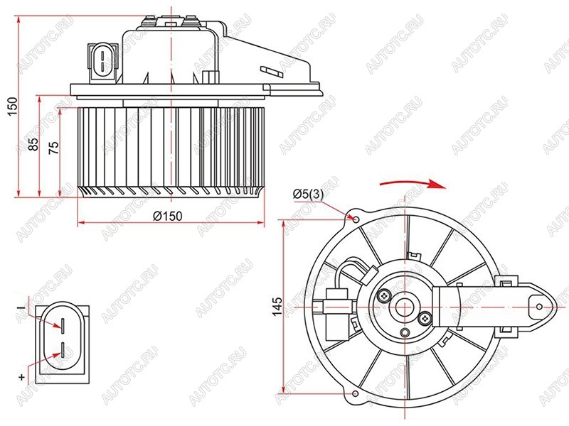3 489 р. Мотор отопителя салона Audi A6 97-05  A6 allroad quattro 00-05  S6 99-04 SAT ST-4B1820021B  с доставкой в г. Керчь
