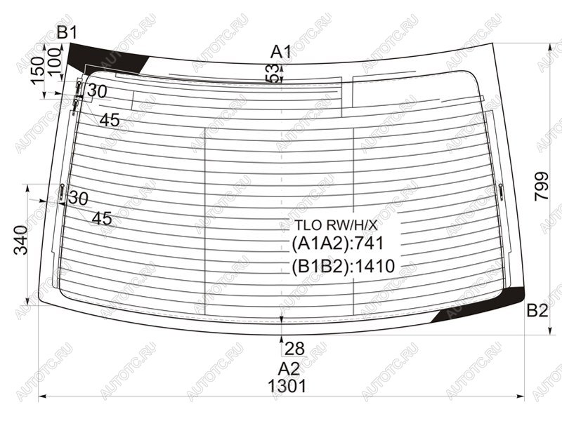 9 549 р. Стекло заднее (Цвет зеленый Обогрев Антенна) Honda Accord 08-13  Acura TSX 08-14 XYG TLO RW/H/X  с доставкой в г. Керчь