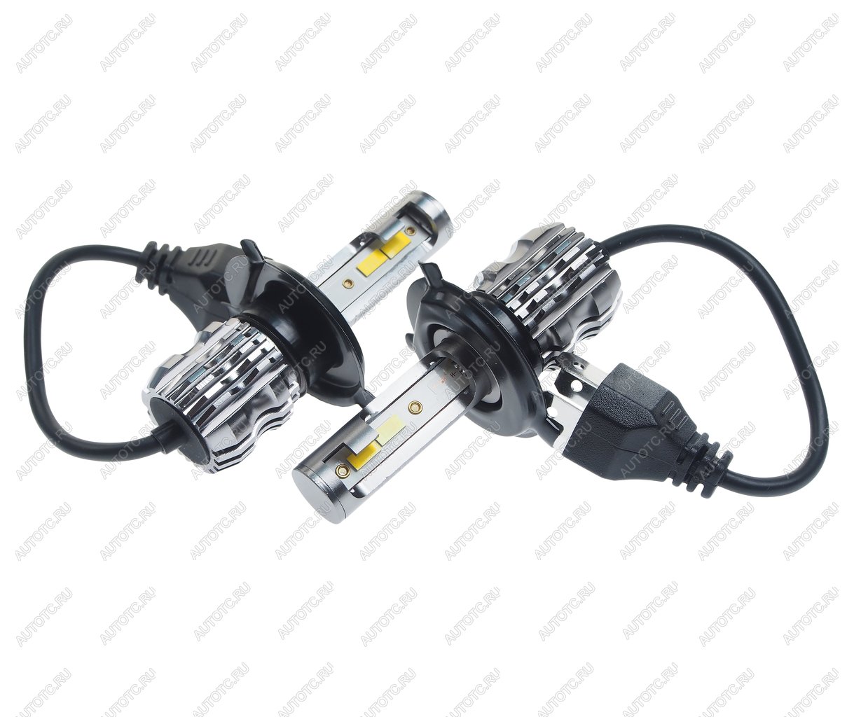 1 999 р. Лампа светодиодная 12V H4 P43t 4000lm бокс (2шт.) CLEARLIGHT CLEARLIGHT clx5led30h4-2  с доставкой в г. Керчь