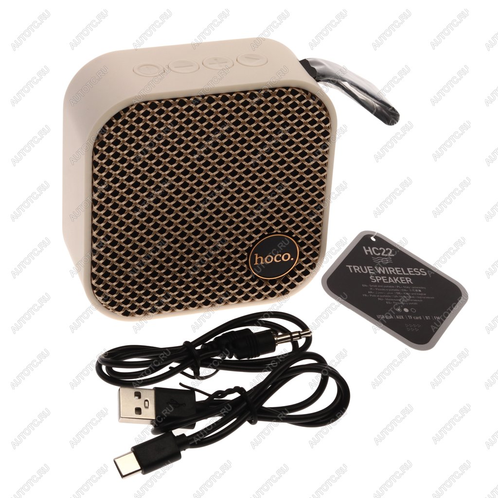 1 159 р. Колонка беспроводная bluetooth HOCO HOCO hc22 белый  с доставкой в г. Керчь