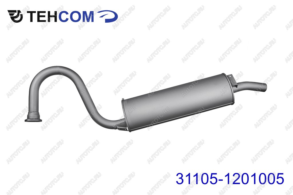 5 649 р. Глушитель ГАЗ-31105 дв.ЗМЗ,Крайслер ЕВРО-3 ТЕХКОМ ТЕХКОМ 31105-1201005  с доставкой в г. Керчь