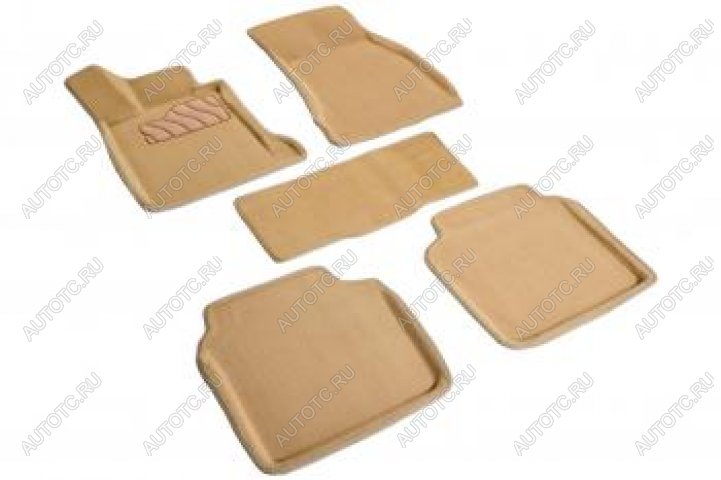 6 929 р. Коврики в салон (3D ворс) Seintex  BMW 7 серия  F01-F04 (2008-2015) седан (бежевый)  с доставкой в г. Керчь