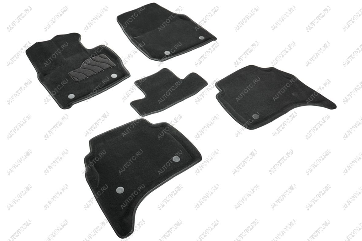 5 899 р. Коврики в салон (3D ВОРС) Seintex  Land Rover Range Rover  5 L460 (2021-2025) (черный)  с доставкой в г. Керчь