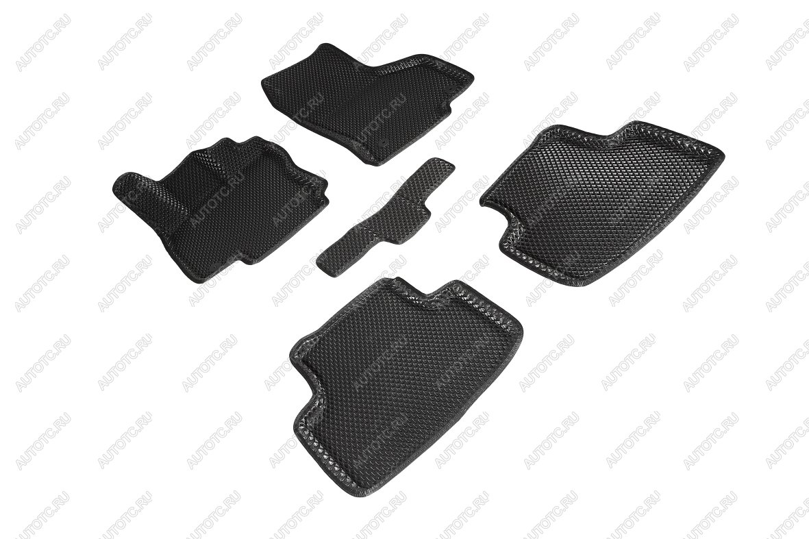 5 699 р. Коврики в салон (3D EVA РОМБ) Seintex Volkswagen Passat B8 седан дорестайлинг (2015-2019) (черный)  с доставкой в г. Керчь