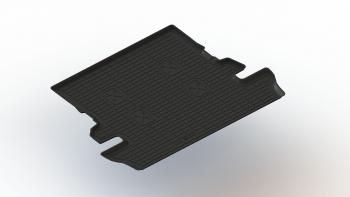 Коврик в багажник (термоэластопласт) Seintex Toyota Land Cruiser  200 (2012-2021) 1-ый рестайлинг, 2-ой рестайлинг (черный)