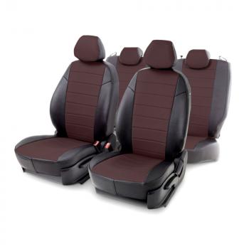 Чехлы из экокожи для Subaru Forester IV 2012-н.в. Seintex 98715