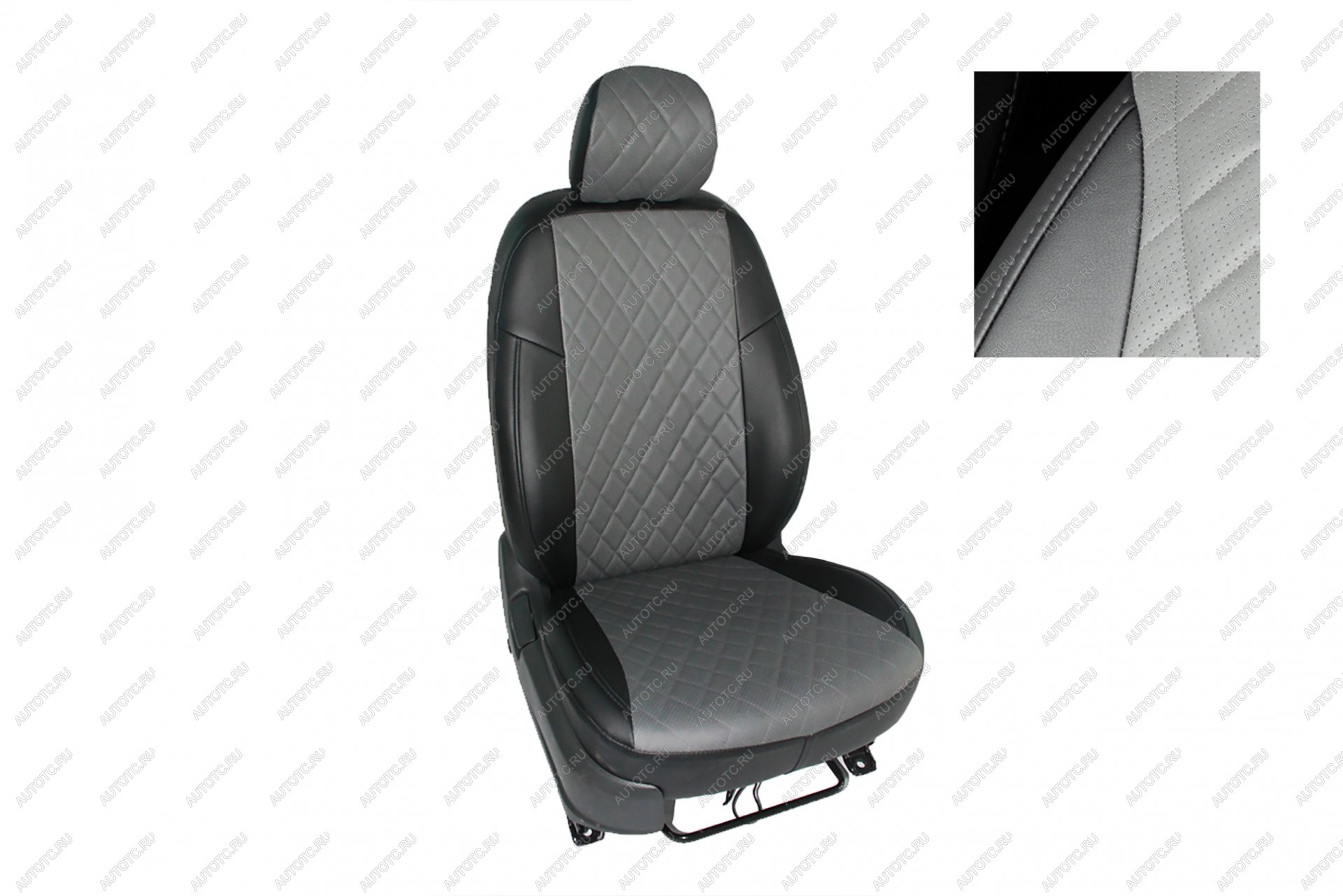 7 549 р. Чехлы из экокожи Ромб для Toyota Land Cruiser Prado 150 (5 мест) 2017-2024 Seintex 92950  с доставкой в г. Керчь