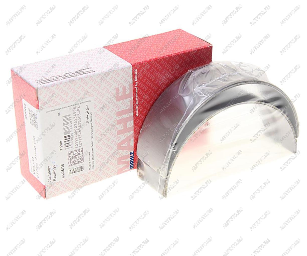 2 099 р. Вкладыши VOLVO дв.D12 коренные STD комплект (2шт.) MAHLE MAHLE 037hl21040000  с доставкой в г. Керчь