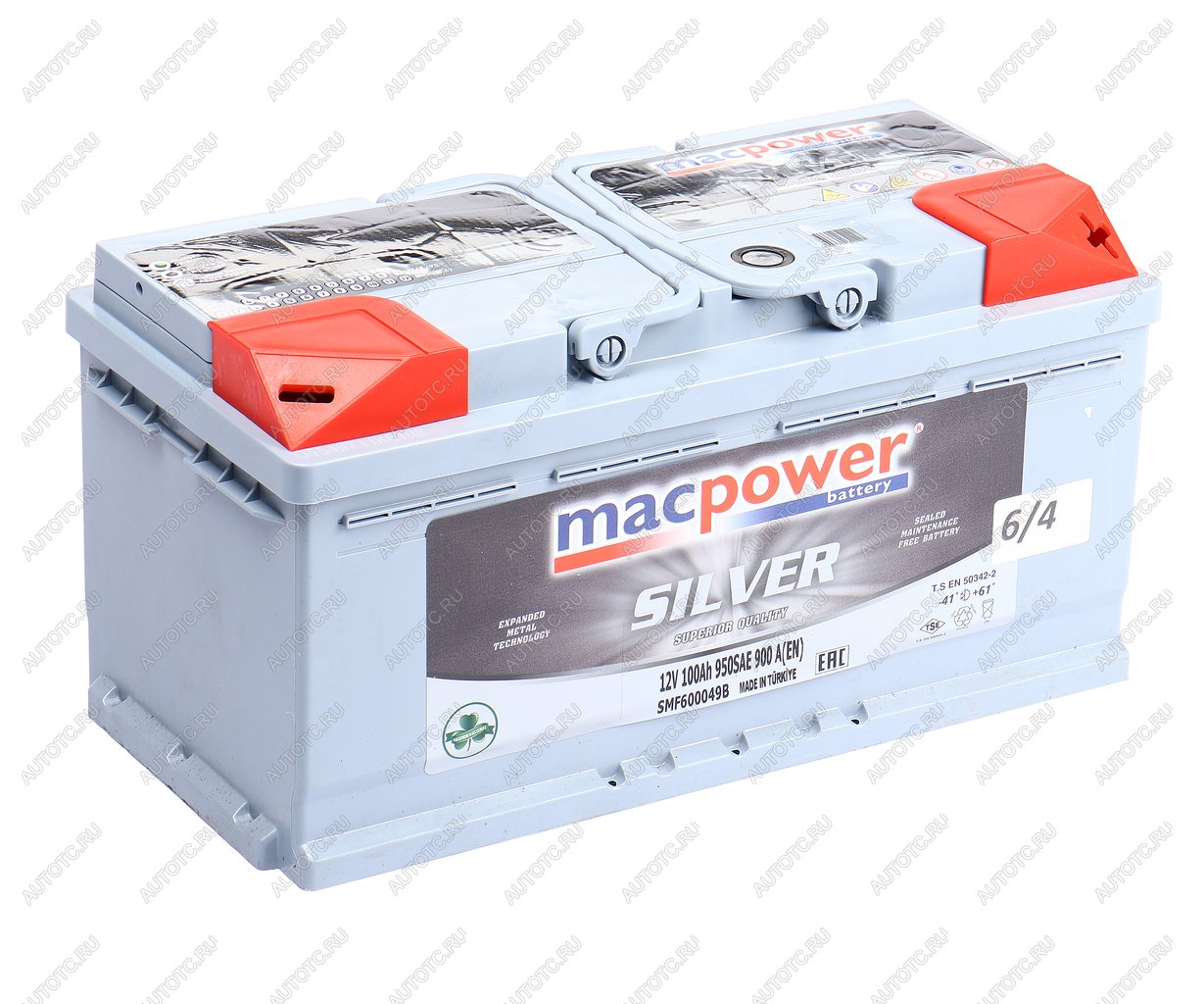 15 999 р. Аккумулятор MACPOWER 100Ач обратная полярность,низкий MACPOWER 6ст100(0) smf600049b  с доставкой в г. Керчь