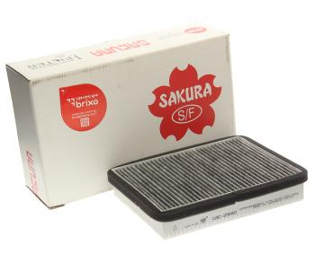 1 699 р. Фильтр воздушный салона ВАЗ-2110-2112 угольный SAKURA SAKURA cac25040  с доставкой в г. Керчь. Увеличить фотографию 1