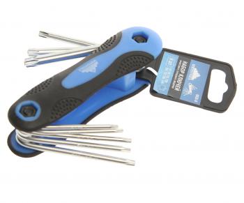 499 р. Набор ключей шестигранных 9-40мм складной 8 предметов VERTEXTOOLS VERTEXTOOLS 1635-8  с доставкой в г. Керчь. Увеличить фотографию 1