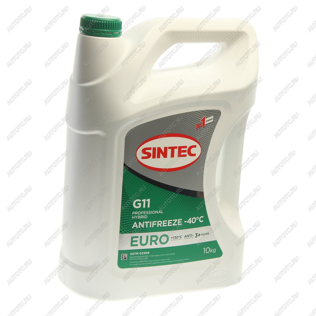 2 399 р. Антифриз зеленый -40C 10кг G11 Euro SINTEC SINTEC 990571  с доставкой в г. Керчь
