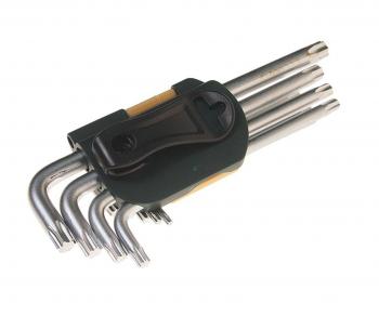979 р. Набор ключей TORX T10-Т50 Г-образных удлиненных 9 предметов с держателем ROCKFORCE ROCKFORCE rf-5098l  с доставкой в г. Керчь. Увеличить фотографию 2