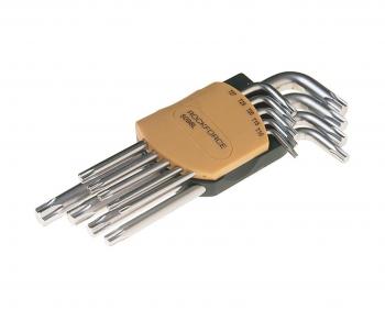 979 р. Набор ключей TORX T10-Т50 Г-образных удлиненных 9 предметов с держателем ROCKFORCE ROCKFORCE rf-5098l  с доставкой в г. Керчь. Увеличить фотографию 1