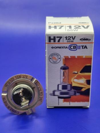 299 р. Лампа галогенная H7 12V 6055W Px26d ФОРМУЛА СВЕТА 4603768602477  с доставкой в г. Керчь. Увеличить фотографию 8