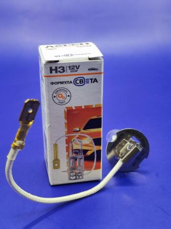 229 р. Лампа автомобильная H3 12V 55W PK22S галогенная для легковых автомобилей ФОРМУЛА СВЕТА 4603768602521  с доставкой в г. Керчь. Увеличить фотографию 8