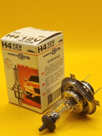 529 р. Комплект Лампа автомобильная H4 12V 6055W P43t галогенная 2 шт ФОРМУЛА СВЕТА 2039498449402  с доставкой в г. Керчь. Увеличить фотографию 10