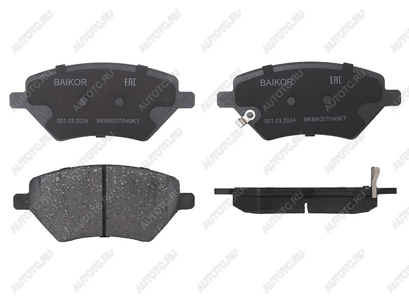 1 099 р. Колодки тормозные перед CHERY TIGGO 4 17-TIGGO 7 16-TIGGO 8 19-OMODA C5 BAIKOR BKBR0070  с доставкой в г. Керчь