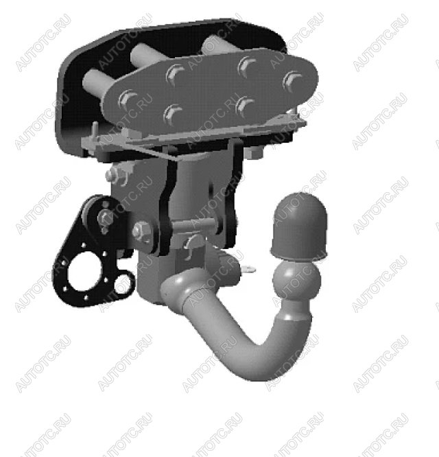 30 549 р. Фаркоп Bosal-Oris Lexus LX570 J200 дорестайлинг (2007-2012) (стальной с порошковым покрытием, шар V (A40V, W5))  с доставкой в г. Керчь