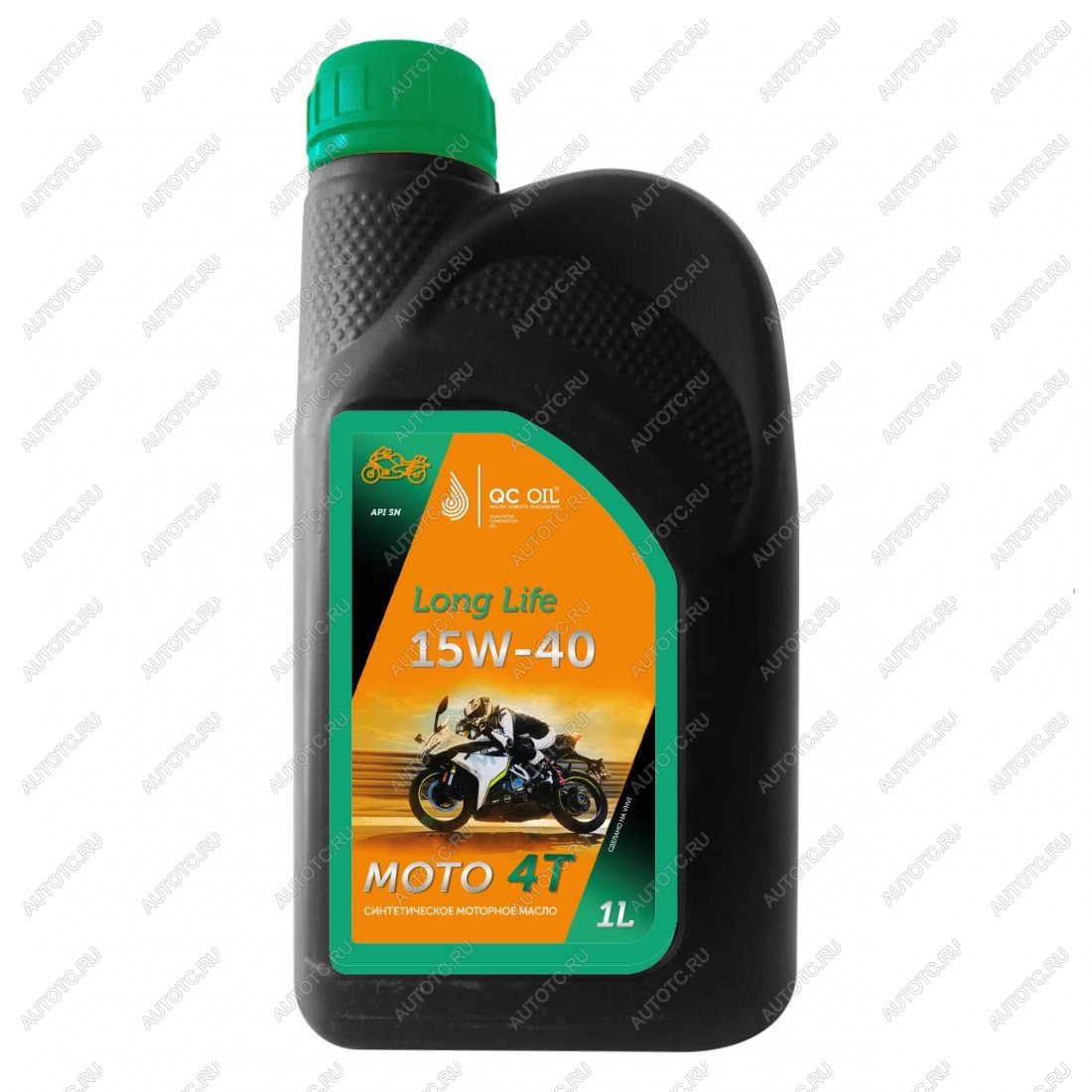 3 199 р. Моторное масло 15W-40 МОТО 4Т QC OIL Long Life синтетическое плакирующее, канистра 1л QC OIL qcllm15w40s1  с доставкой в г. Керчь