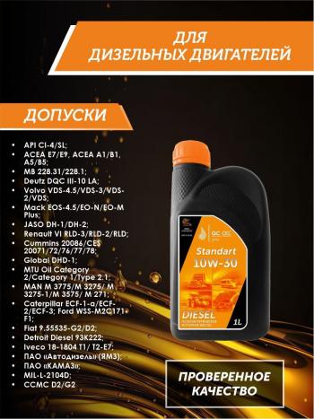 1 999 р. Моторное масло QC OIL STANDART SAE 10W-40 CI-4SL полусинтетическое, канистра 1л QC OIL qcsg10w40p1  с доставкой в г. Керчь. Увеличить фотографию 2