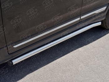 Пороги труба SLITKOFF Chery Tiggo 5  (T21) (2014-2017) дорестайлинг