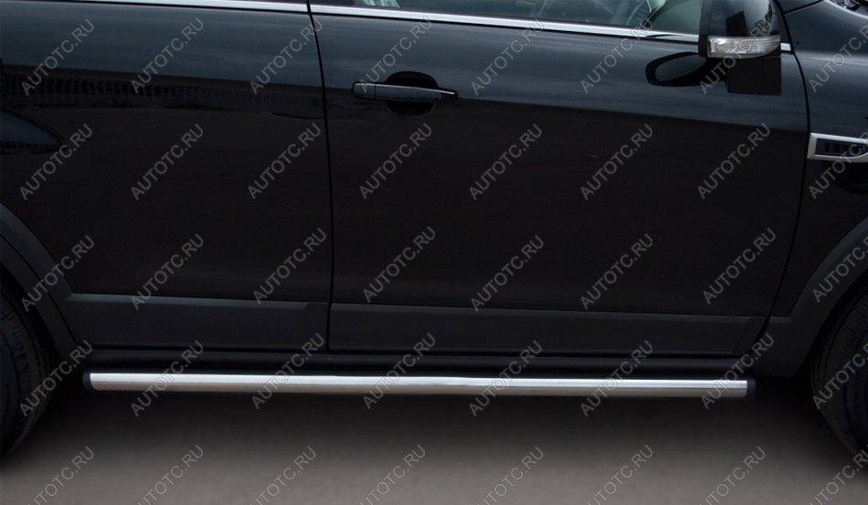 18 799 р. Пороги труба SLITKOFF  Chevrolet Captiva (2011-2013) 1-ый рестайлинг (d57 мм)  с доставкой в г. Керчь