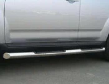 Пороги труба с накладками SLITKOFF CITROEN C-crosser (2007-2012)