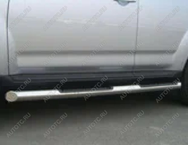 24 549 р. Пороги труба с накладками SLITKOFF  CITROEN C-crosser (2007-2012) (d76 мм)  с доставкой в г. Керчь