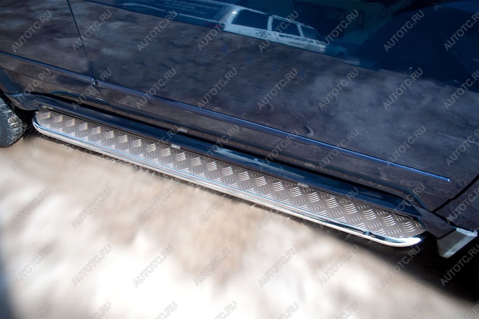 22 499 р. Пороги труба (с листом) SLITKOFF  INFINITI JX35 - QX60  L50 (Лист нержержавейка, профиль нержавейка)  с доставкой в г. Керчь