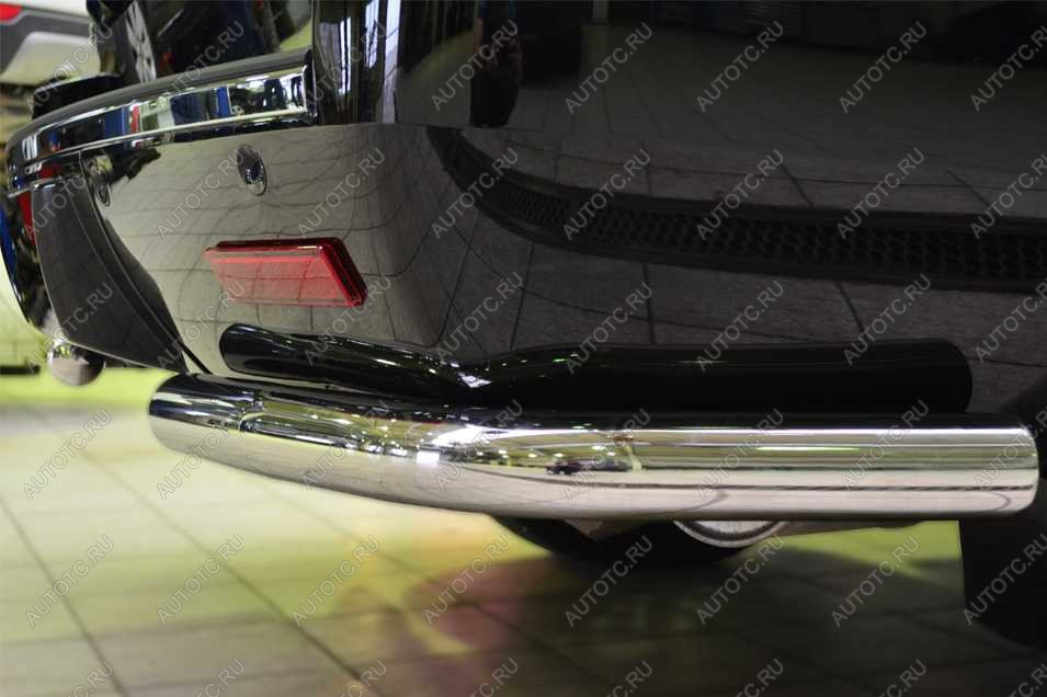 13 999 р. Защита заднего бампера уголки d57 (секции) Slitkoff  Toyota Land Cruiser  200 (2015-2021) 2-ой рестайлинг (нержавейка полированная)  с доставкой в г. Керчь
