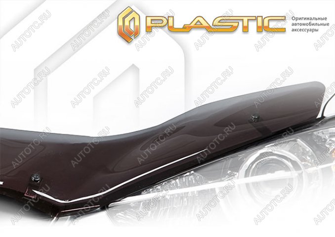 1 999 р. Дефлектор капота Classic полупрозрачный CA Plastic на Kia K3 II поколение, II поколение рест., седан, рынок Южной Кореи 2018 - н.в.  с доставкой в г. Керчь