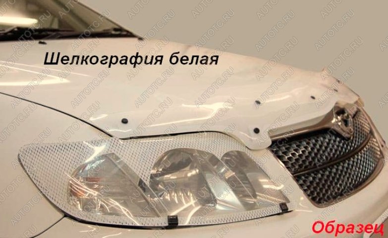 3 089 р.  Дефлектор капота (рынок Южной Кореи) CA-Plastiс  KIA K3  BD (2018-2025) седан дорестайлинг, седан рестайлинг (серия Шелкография белая)  с доставкой в г. Керчь