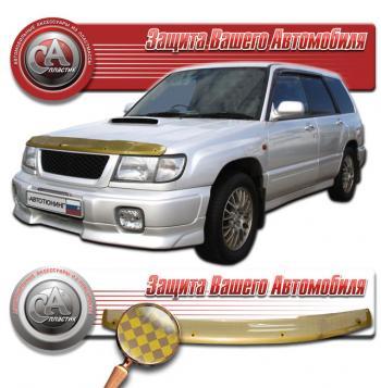 2 299 р. Дефлектор капота CA-Plastiс Toyota Camry Gracia XV20 седан (1996-2001) (серия Шелкография золото)  с доставкой в г. Керчь. Увеличить фотографию 2