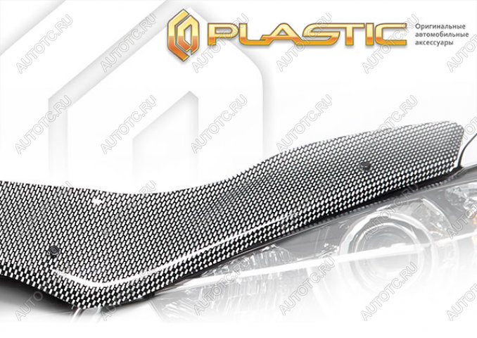 3 399 р. Дефлектор капота (exclusive) Шелкография карбон серебро CA Plastic на Kaiyi X7 I поколение, джип/suv 5 дв. 2024 - н.в.  с доставкой в г. Керчь