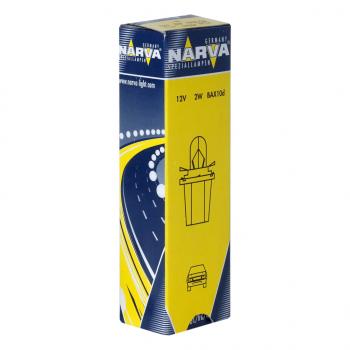 68 р. Лампа 12V 2W BAX8.5d2 зеленый патрон Plastic Base NARVA NARVA 170573000  с доставкой в г. Керчь. Увеличить фотографию 1