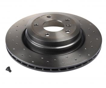 10 449 р. Диск тормозной BMW 3 (E90,E91,E92,E93) задний вентилируемый (1шт.) BREMBO BREMBO 09a2701x  с доставкой в г. Керчь. Увеличить фотографию 1