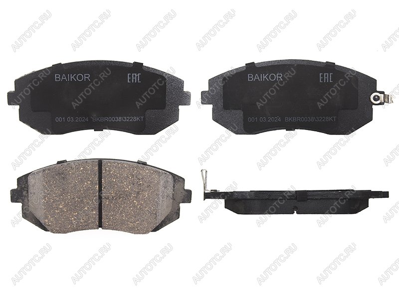 1 159 р. Колодки тормозные перед SUBARU IMPREZA GR 07- FORESTER SH 07- BAIKOR BKBR0038  с доставкой в г. Керчь