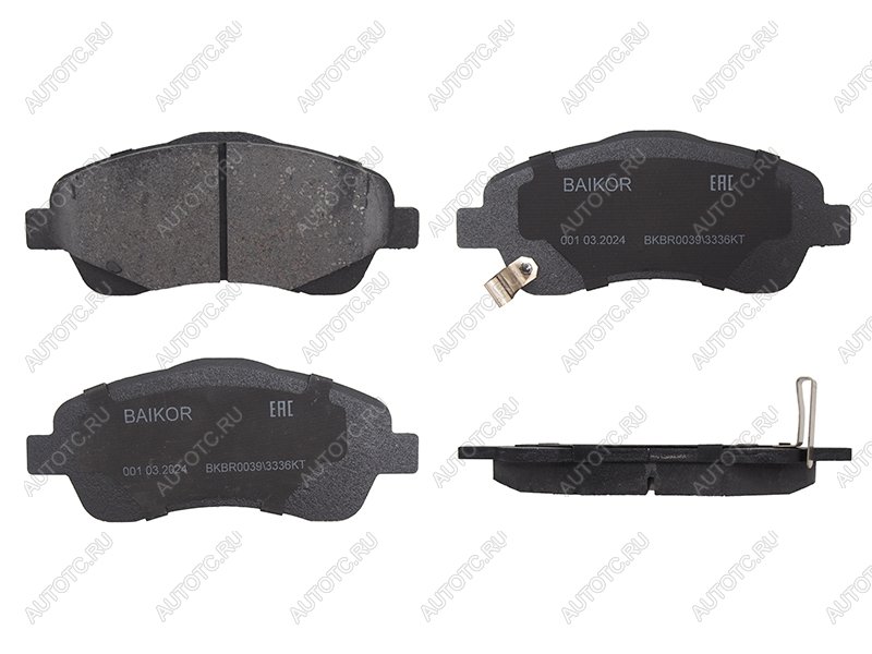 1 129 р. Колодки тормозные перед TOYOTA AVENSIS 03- BAIKOR BKBR0039  с доставкой в г. Керчь
