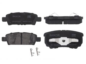 Колодки тормозные зад MITSUBISHI LANCER X 07- BAIKOR BKBR0041