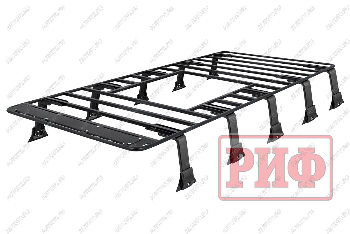 58 259 р. Багажник экспедиционный (платформа) РИФ 1500х2750 мм ГАЗ Соболь (для ам с люком)  rifgaz-roof6  с доставкой в г. Керчь