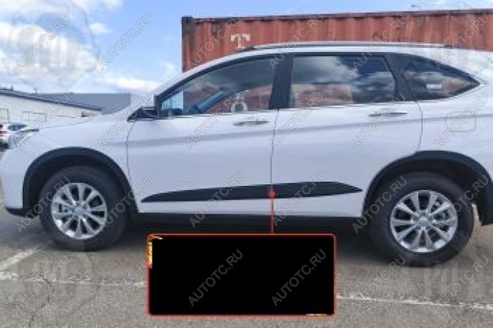 1 219 р. Молдинг двери передний левый Русская Артель  Haval M6 (2021-2025) (шагрень)  с доставкой в г. Керчь