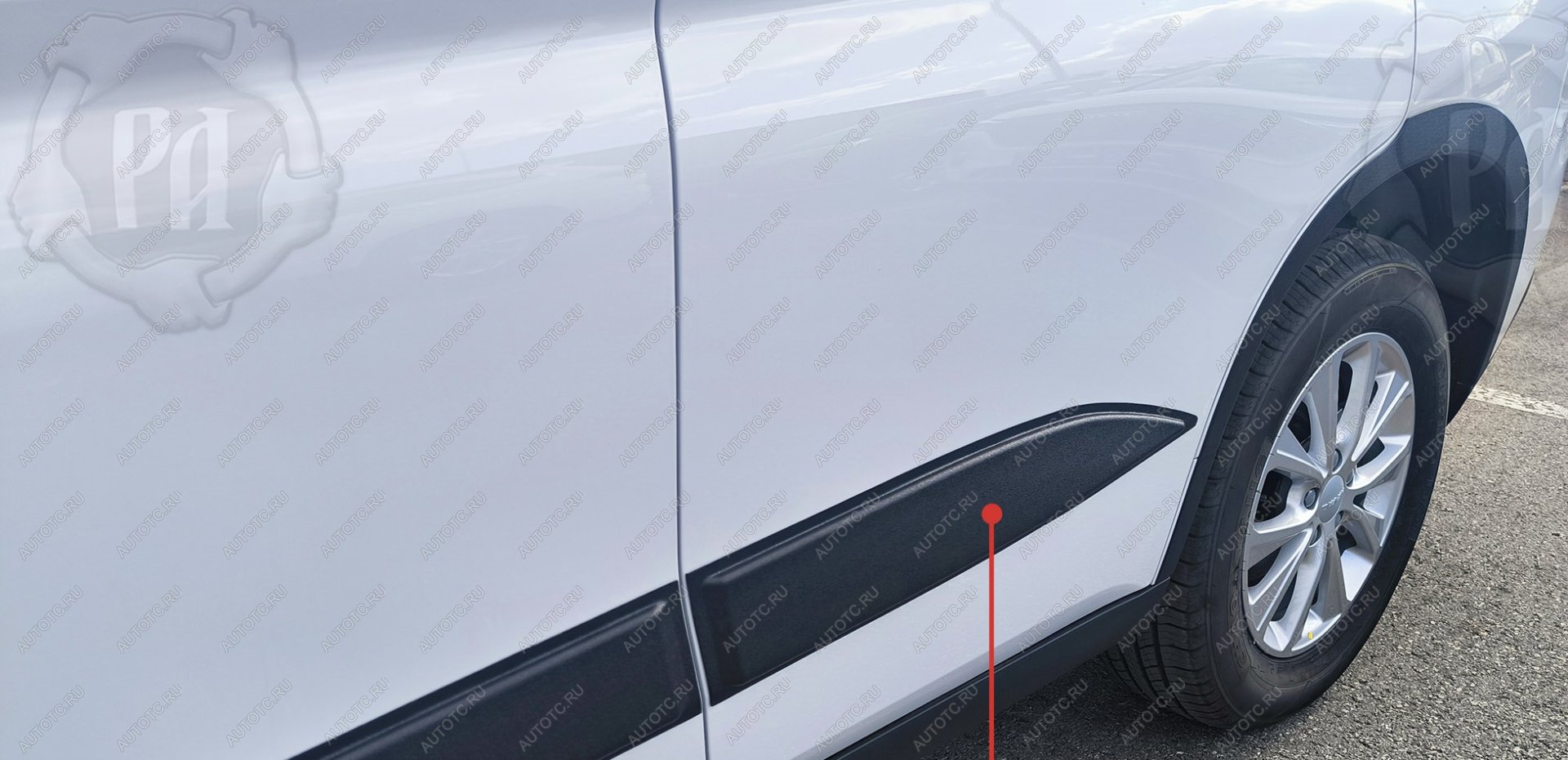 809 р. Молдинг двери задний правый Русская Артель  Haval M6 (2021-2025) (шагрень)  с доставкой в г. Керчь