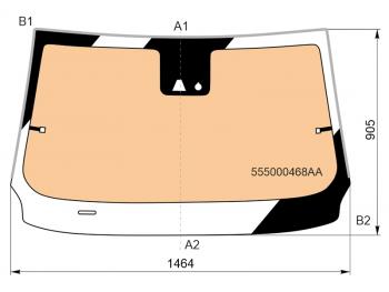21 099 р. Стекло лобовое (Обогрев полный Камера Датчик дождя Молдинг) Chery Tiggo 4 Pro 20-  Kaiyi X3 Pro FUYAO 555000468AA  с доставкой в г. Керчь. Увеличить фотографию 1