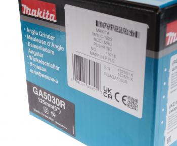 11 599 р. Машина углошлифовальная 720Вт 125мм 11000обмин. MAKITA MAKITA ga5030r  с доставкой в г. Керчь. Увеличить фотографию 6