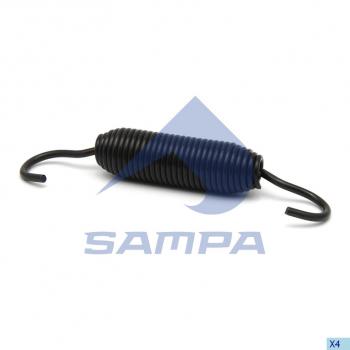 95 р. Пружина MERITOR трещотки возвратная короткая (145х22.5х2.65мм) SAMPA SAMPA 117.001  с доставкой в г. Керчь. Увеличить фотографию 1